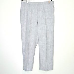 Alfred Dunner Gray Stretch Back Comfort Slacks with Side Pockets Size 16W